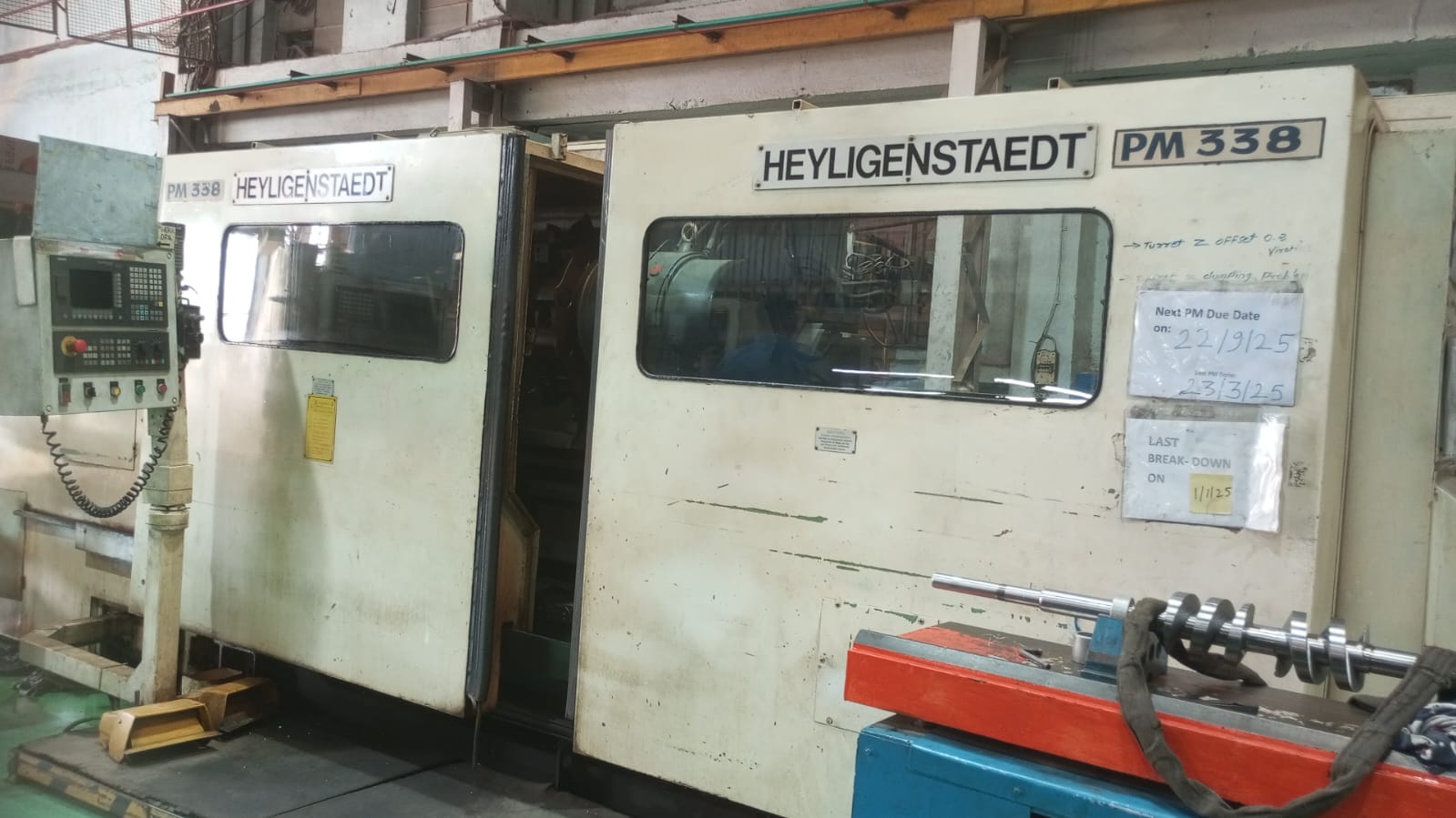 Used Heyligenstaedt CNC turning center German with Siemens control in Vapi